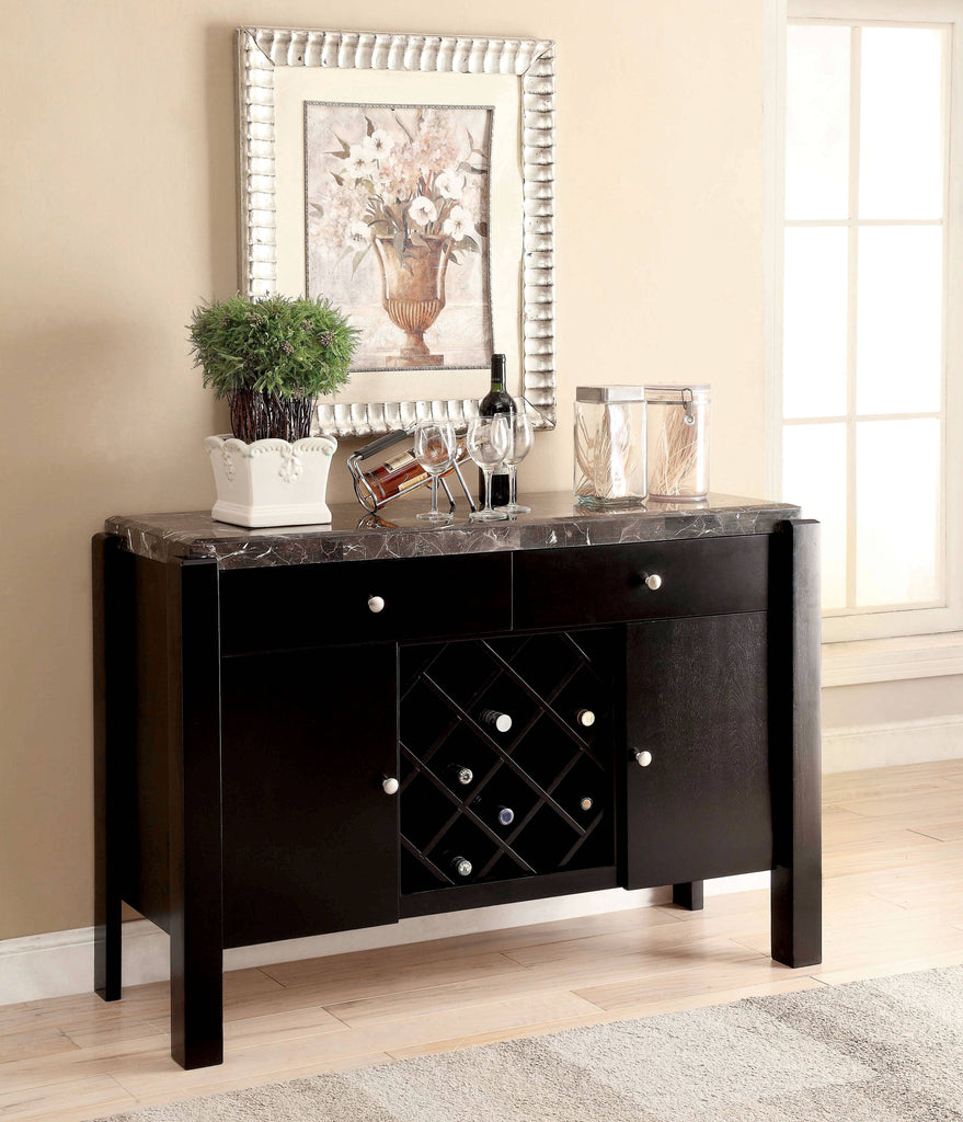 Rumie Contemparary Marble Top Wine Storage Cabinet / Server