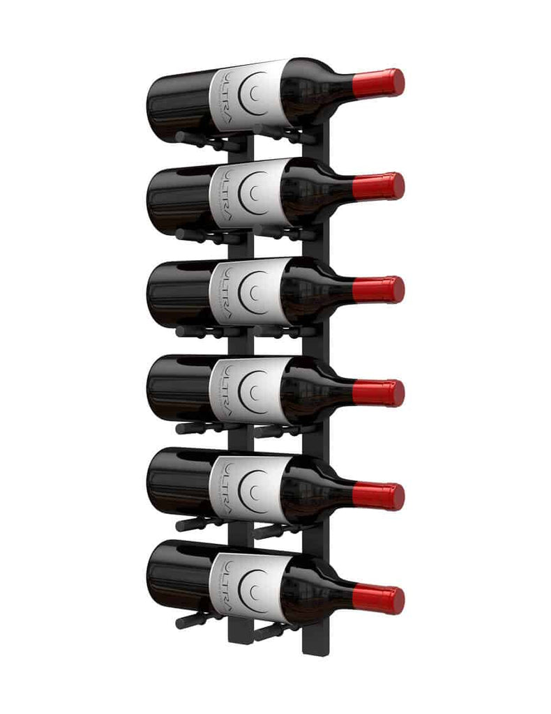 Ultra Wine Rack Horizontal Wall Rails - 2FT Metal Wine Rack (6 To 18 Bottles)