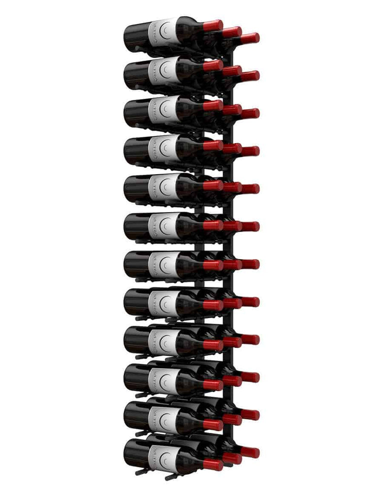 Ultra Wine Rack Horizontal Wall Rails - 4FT Metal Wine Rack (12 To 36 Bottles)